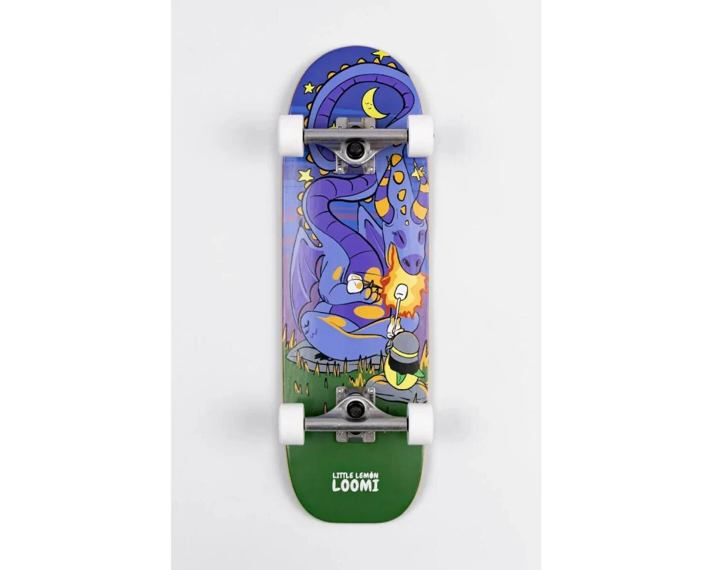 Loomi Boards Skateboard Light Corkgrip Dragon 25.25"