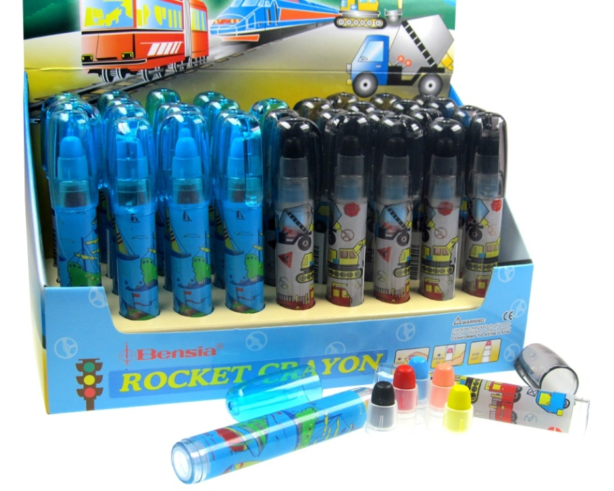 ROOST Farbstift Fahrzeug 89621 5-farbig, 2 Farben