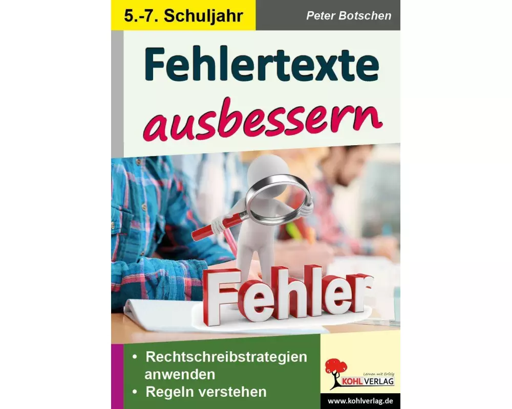 Fehlertexte ausbessern / Klasse 5-7