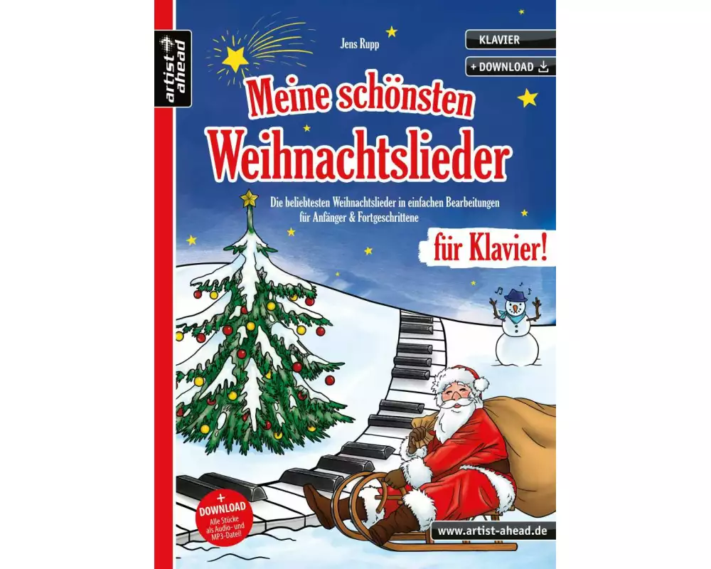 Meine schönsten Weihnachtslieder für Klavier!