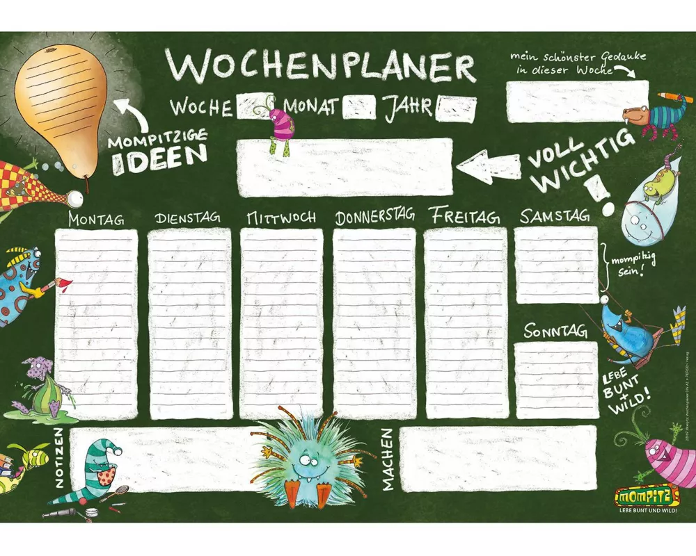 Mompitz Wochenplaner DIN A2