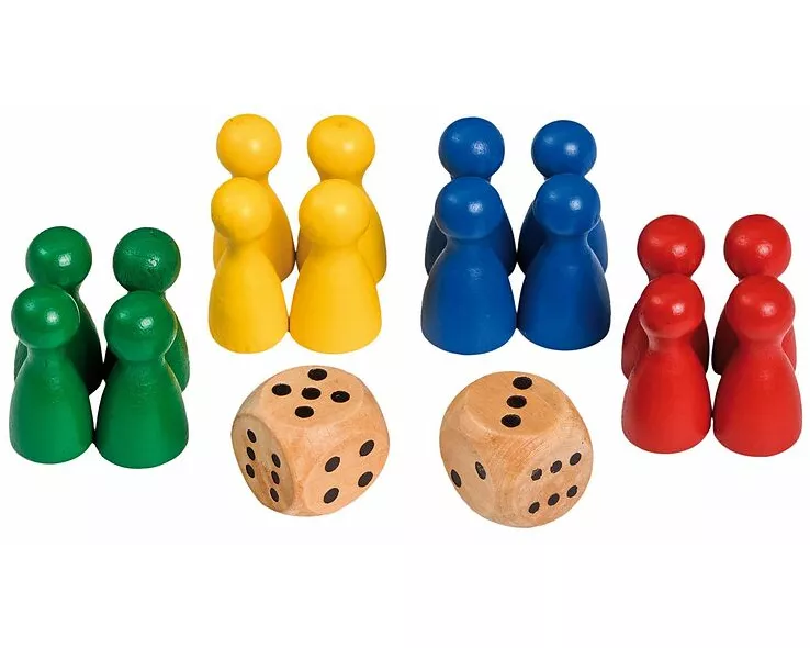 Spielkegel mit Würfeln