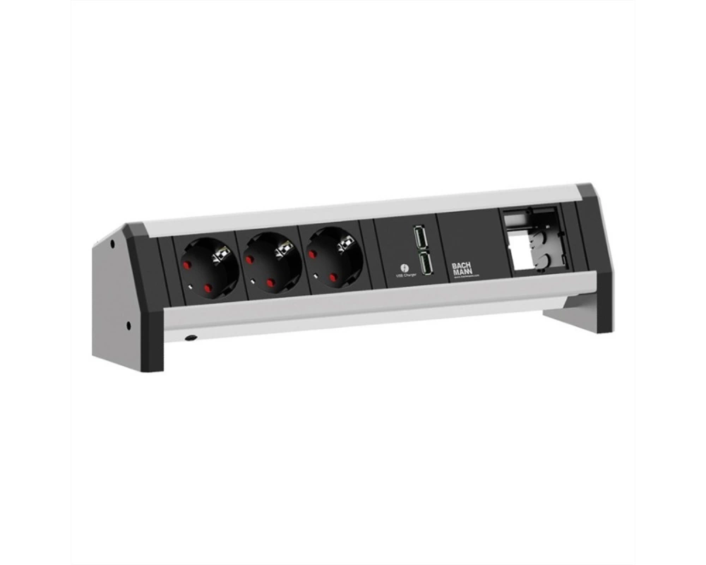 BACHMANN DESK 3x Schutzkontakt 1x USB Charger 1x ABD GST18
