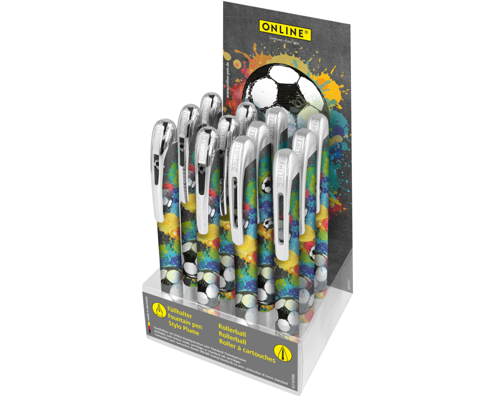 ONLINE College Schreibgeräte 08425/12 Soccer, assortiert 12 Stück