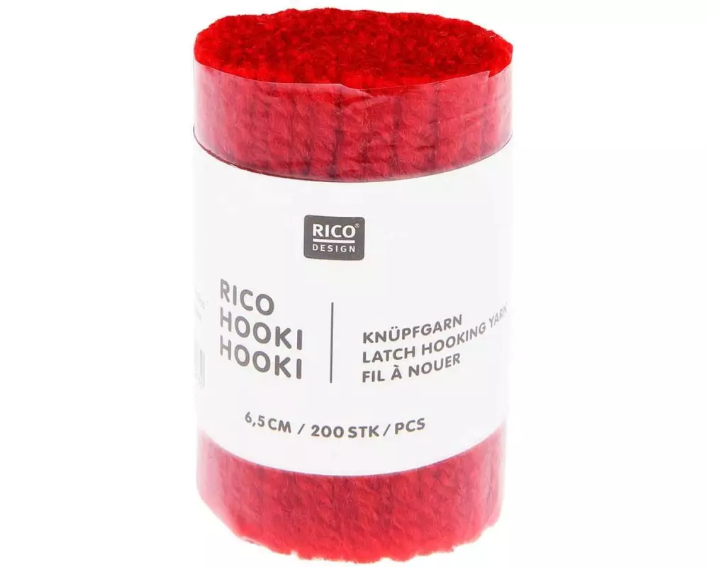 Rico Design Hooki Knüpfgarn Rot