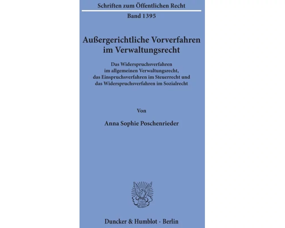 Außergerichtliche Vorverfahren im Verwaltungsrecht