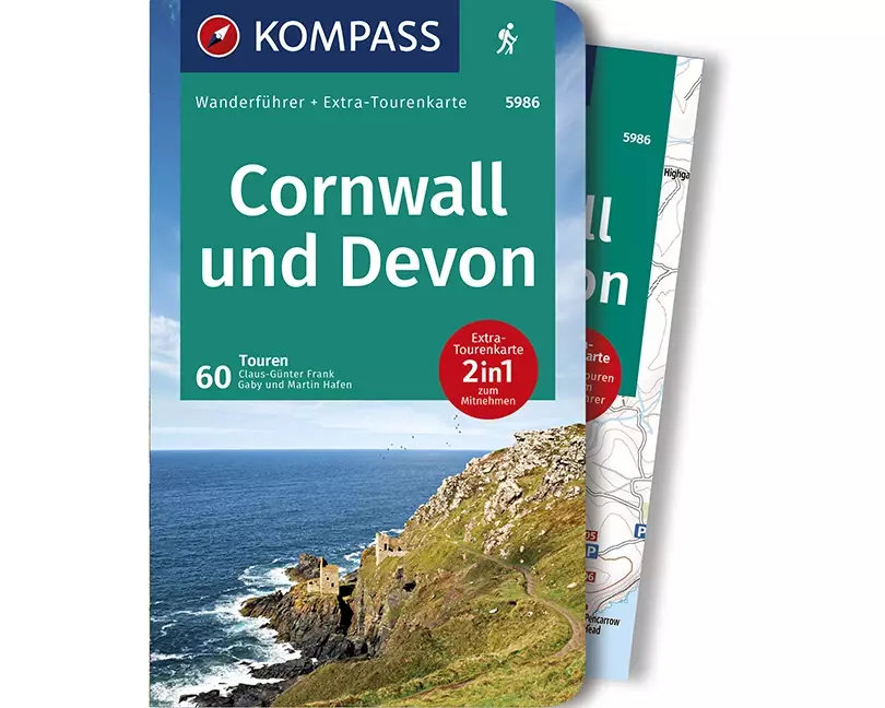 KOMPASS Wanderführer Cornwall und Devon, 60 Touren mit Extra-Tourenkarte