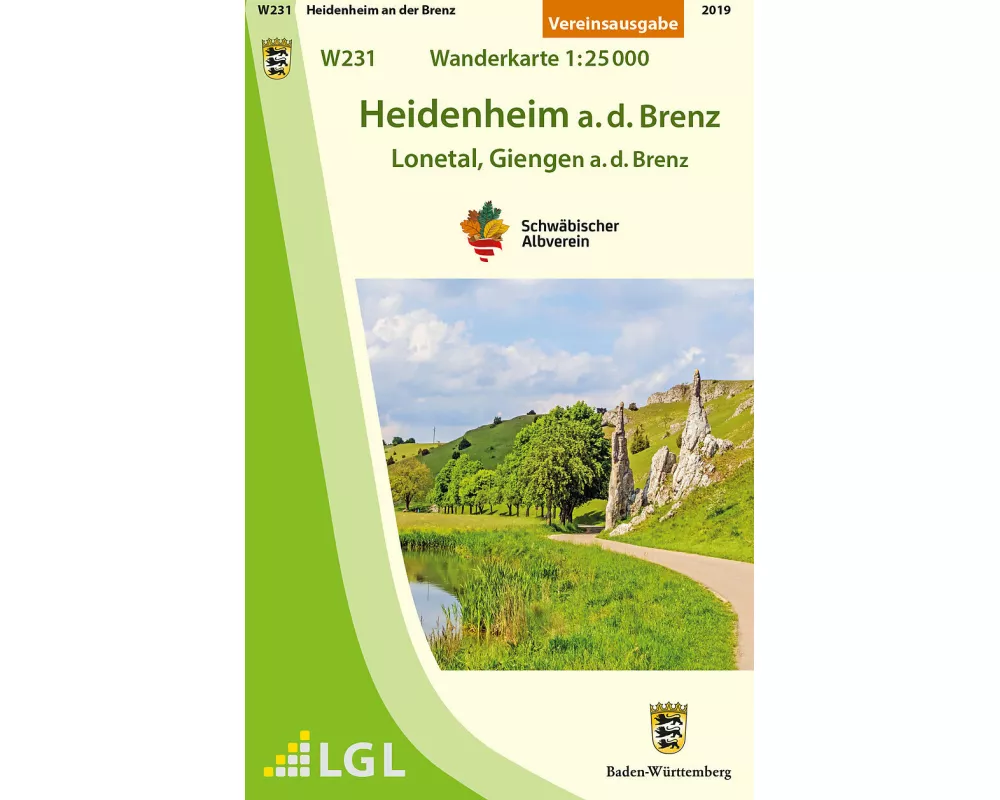 Heidenheim a.d.Brenz - Lonetal, Giengen a.d.Brenz Wanderkarte 1:25.000