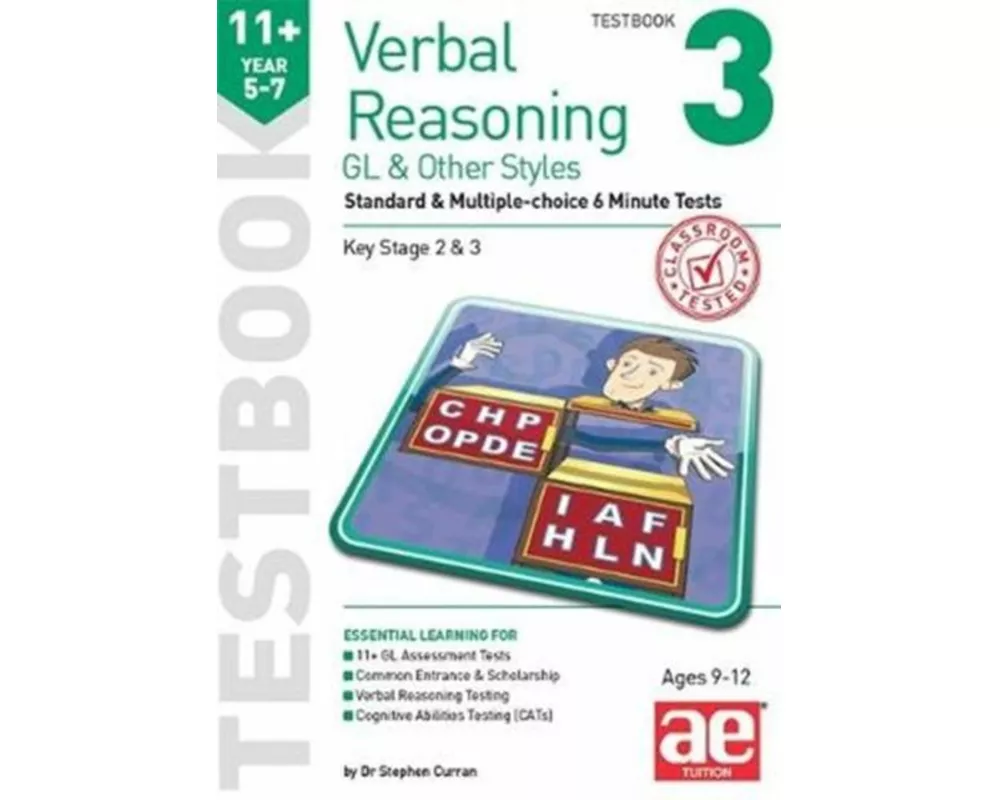 11+ Verbal Reasoning Year 5-7 GL & Other Styles Testbook 3