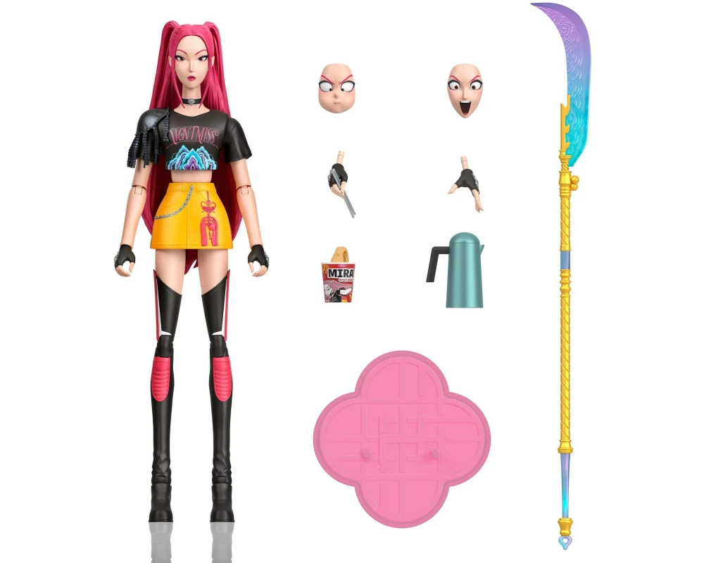 K-POP Demon Hunters DH Action Figure Mira ca. 15 cm, mit Zubehör, Kunststoff