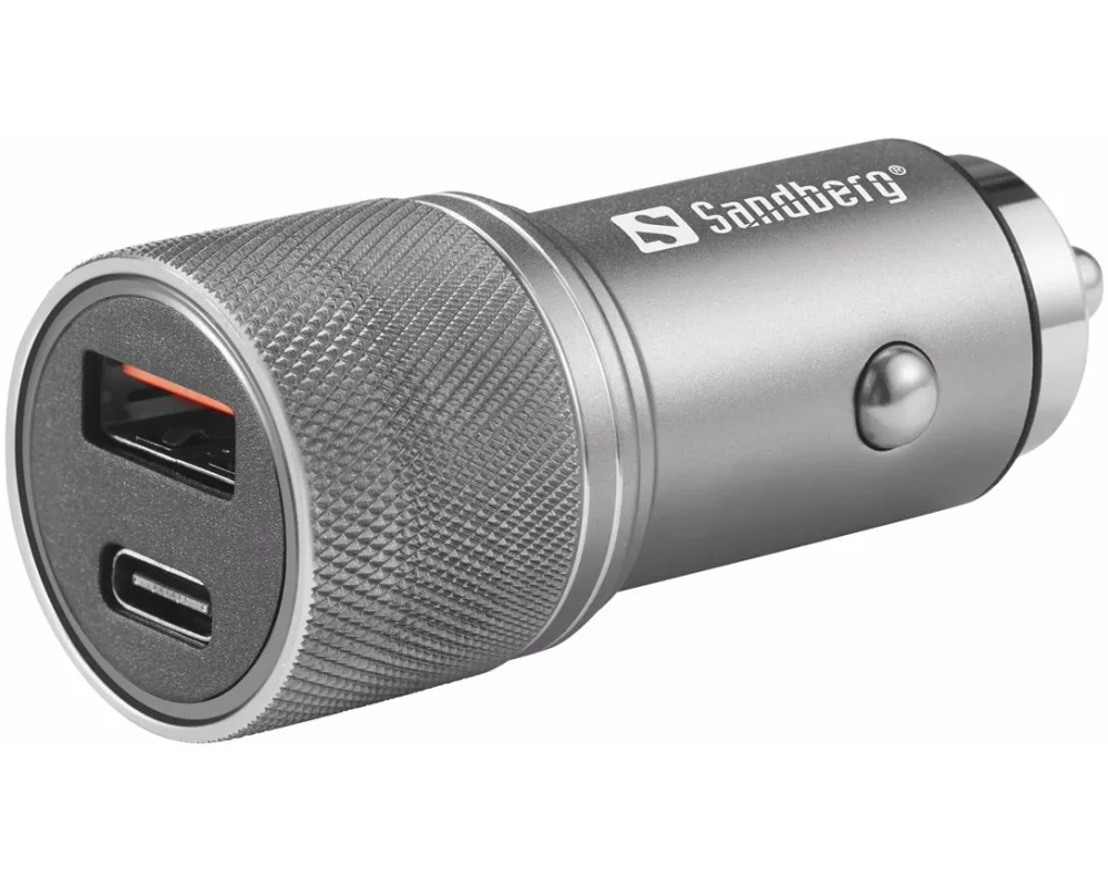 Sandberg Car Charger, 1xQC3.0+1xUSBC, 48W