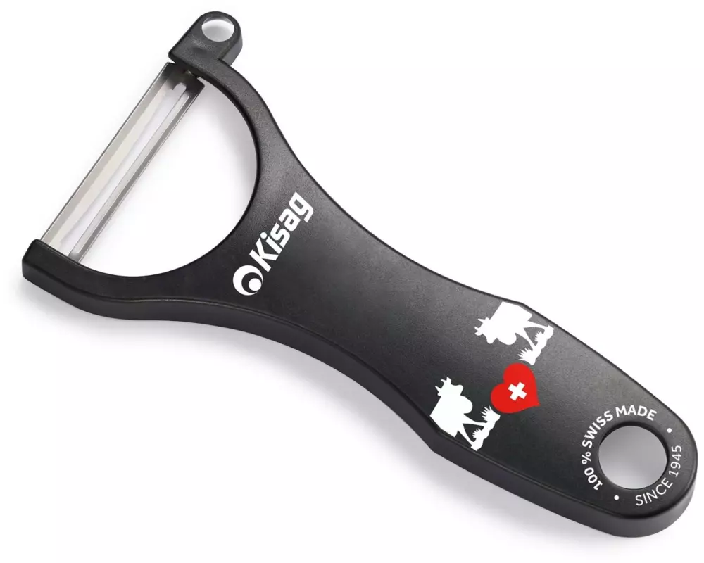 Kisag Sparschäler Universal Swiss Cows Schwarz