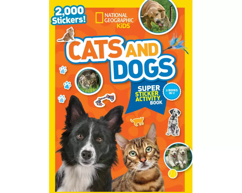 National Geographic Kids Cats and Dogs Super Sticker Activity Book