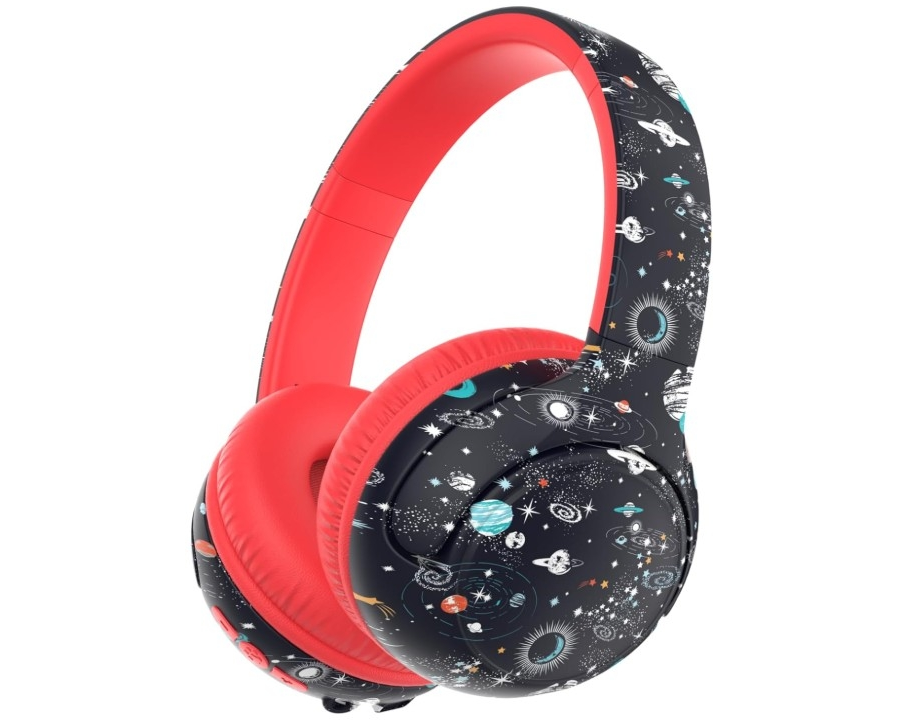 ICLEVER Kids Bluetooth Headphones C18-2083N-02 BTH27, 74h, black/red