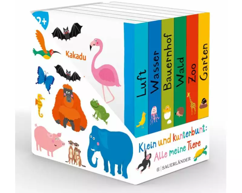 Klein und kunterbunt: Alle meine Tiere (Würfel)