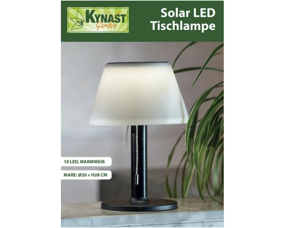Solar Tischlampe mit LED Ø20cm x 28cm Kynast