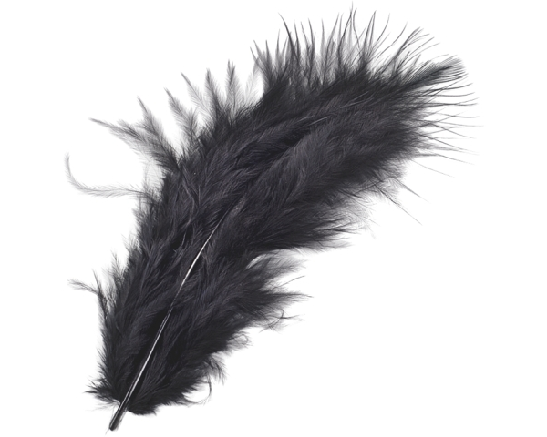 KNORR PRANDELL Marabufedern 10cm 6619614 schwarz 15 Stück