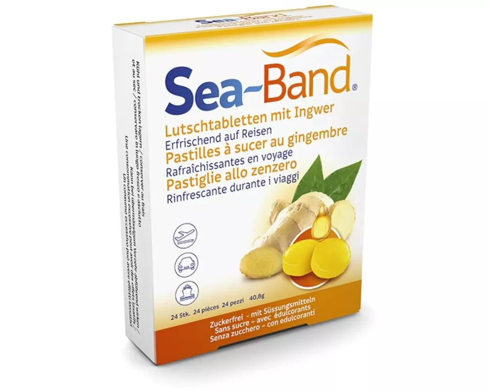 Sea-Band Ingwer 24 Lutschtabletten