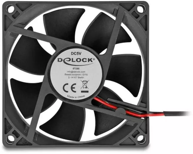 Delock PC-Lüfter 5 V DC, 80 x 80 x 25 mm