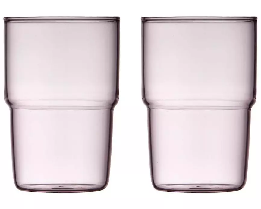 Lyngby Trinkglas Torino Pink, 2 Stück, 40 cl