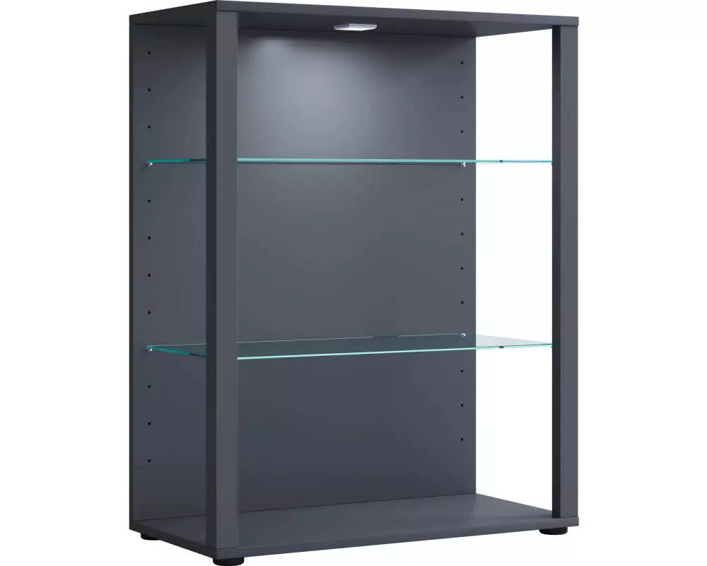 VCM Vitrine Glasol L 70 x 90 cm, Anthrazit