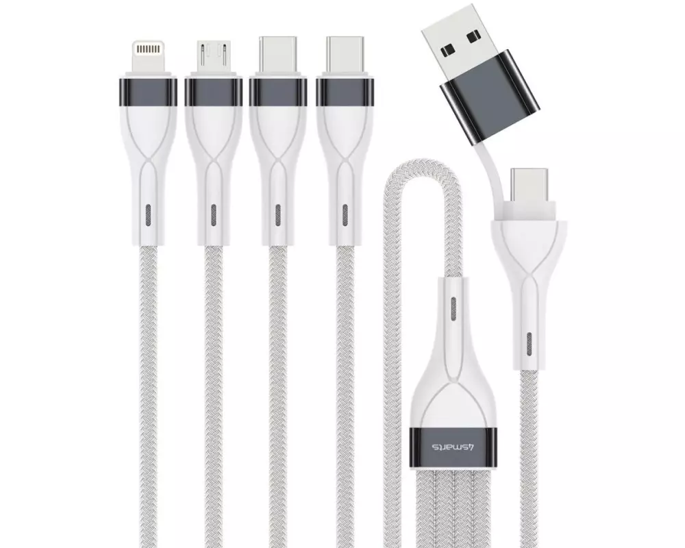 4smarts USB-C/A Multi-Ladekabel 4in2 0.25 m