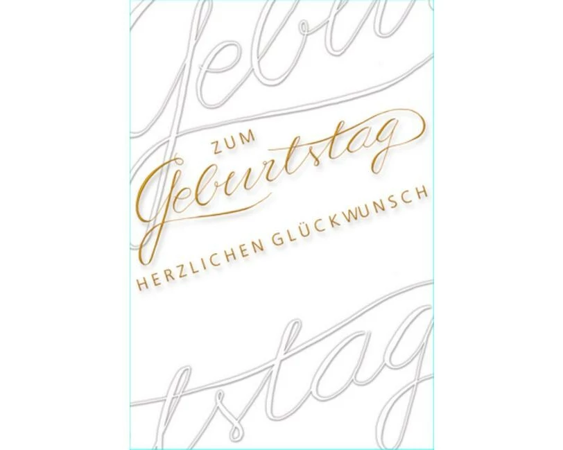 ABC Glückwunschkarte Geburtstag 12.5 x 17.6 cm