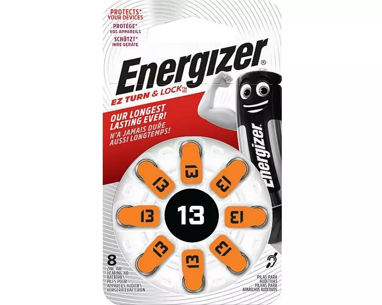 Energizer Hörgerätebatterie 13 , 8 Stück