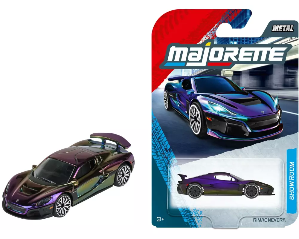 Majorette RIMAC Nevera Rainbow Metall, 1:64, Mehrfarbig, Rainbow