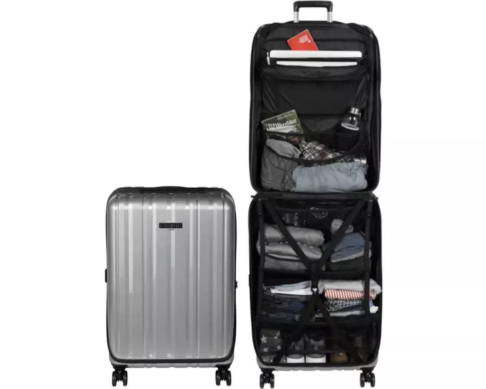 CASYRO Stand-Up Koffer Large, 120 L, Grau