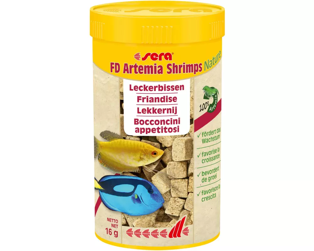 sera Leckerbissen FD Artemia Shrimps Nature, 250 ml, 16g