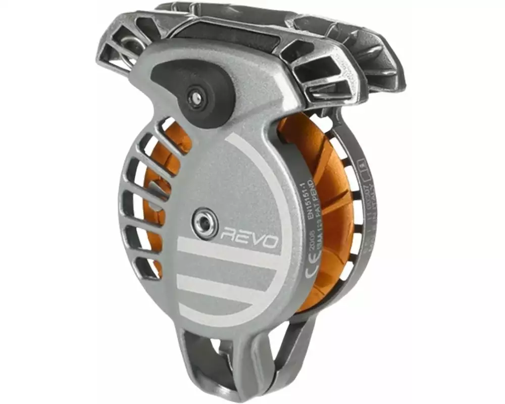 Wild Country Revo Belay Device Gunmetal/Tangerine