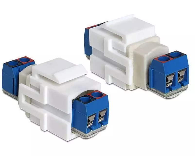 Delock Keystone-Modul Terminalblock 2 Port