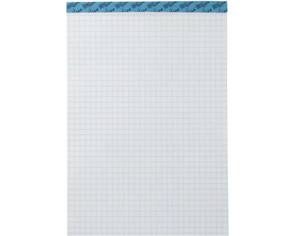 BÜROLINE Büroblock weiss A4 725276 kariert, 70g, 5mm 100 Blatt