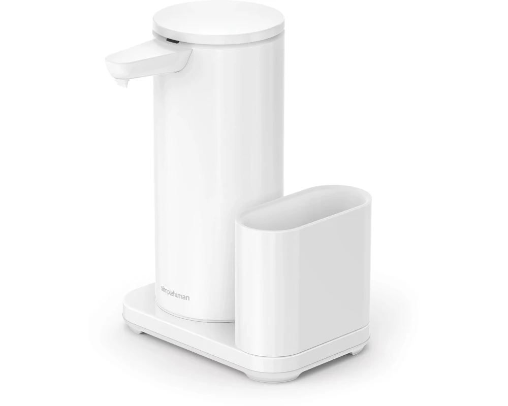 Simplehuman Sensorspender mit Caddy 414 ml, Weiss