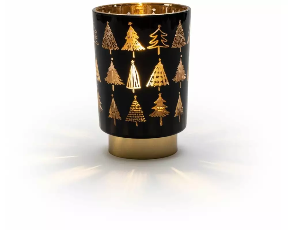 STT Laterne, Baum, S, 15 cm, Schwarz