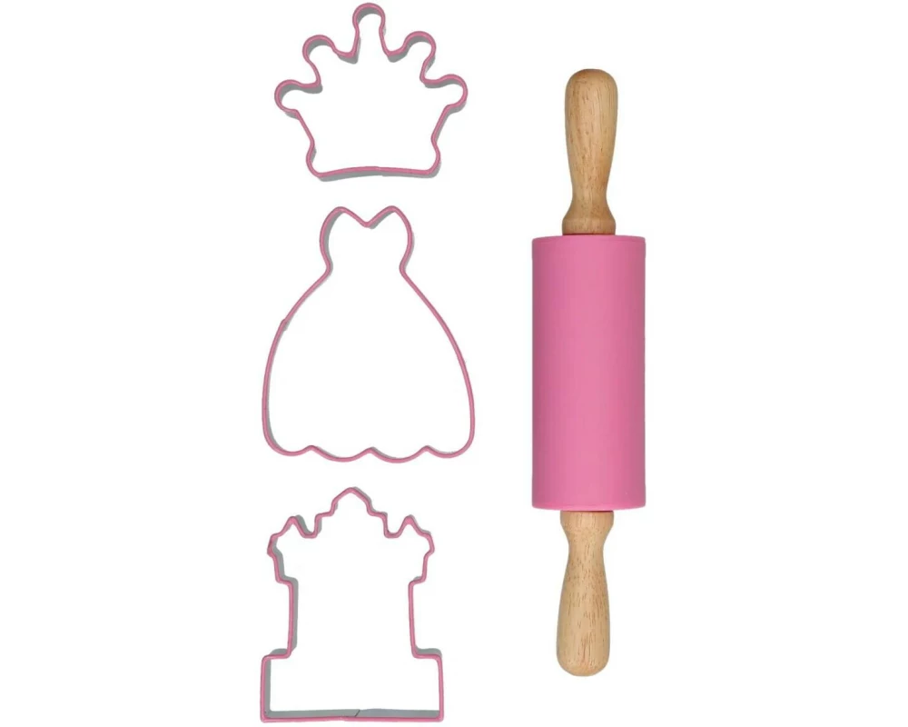 BackshopSchweiz Backset mit Ausstecher und Wallholz – Prinzessin Prinzessin