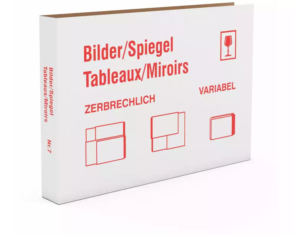 Antalis Umzugsbox 82 x 56 x 9 cm 20 Stück, Weiss