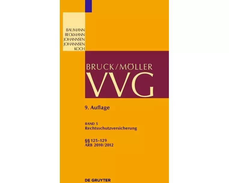 VVG Rechtsschutzversicherung Band 5. §§ 125-129