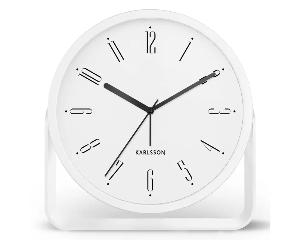KARLSSON Klassischer Wecker Regal Numbers Weiss