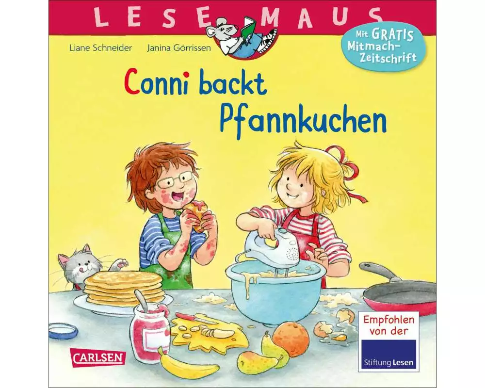 LESEMAUS 123: Conni backt Pfannkuchen