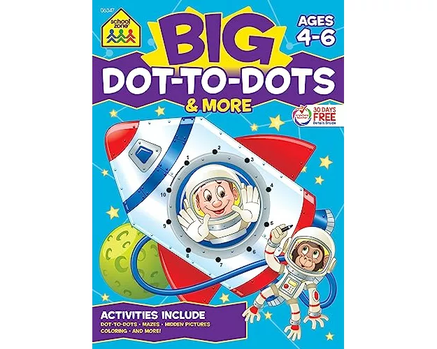 Zone, S: SCHOOL ZONE BIG DOT-TO-DOTS &