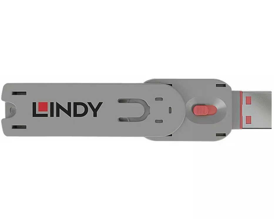 LINDY USB Type A Port Blocker Key pink