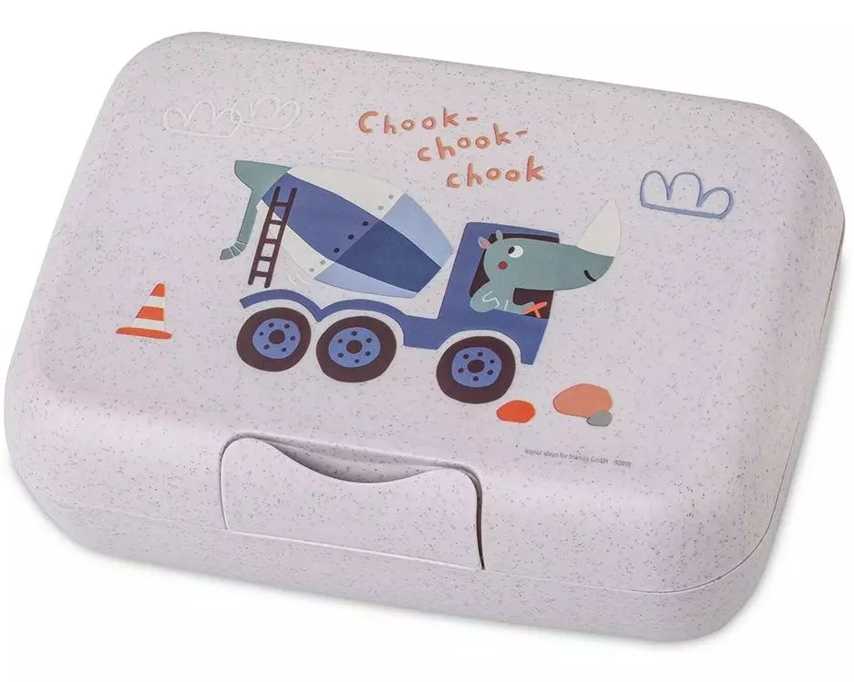 Koziol Lunchbox CANDY L TRUCKS purple grey