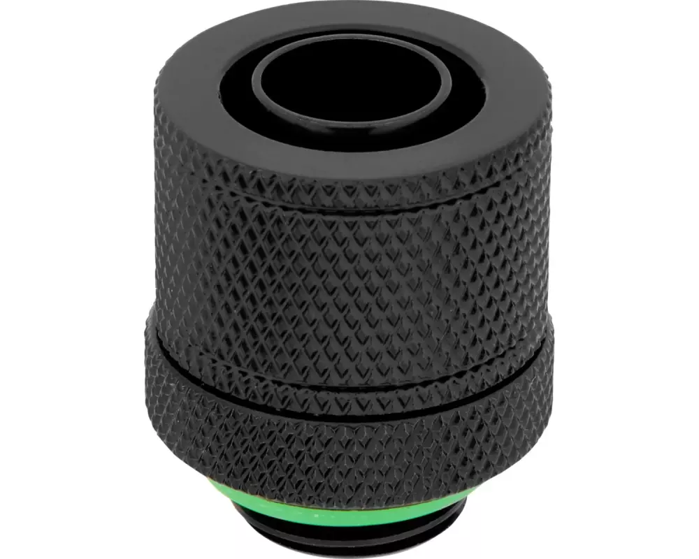 "Hydro X Series XF Compression 10/13mm (3/8"" / 1/2"") ID/OD Fittings Four Pack Black"