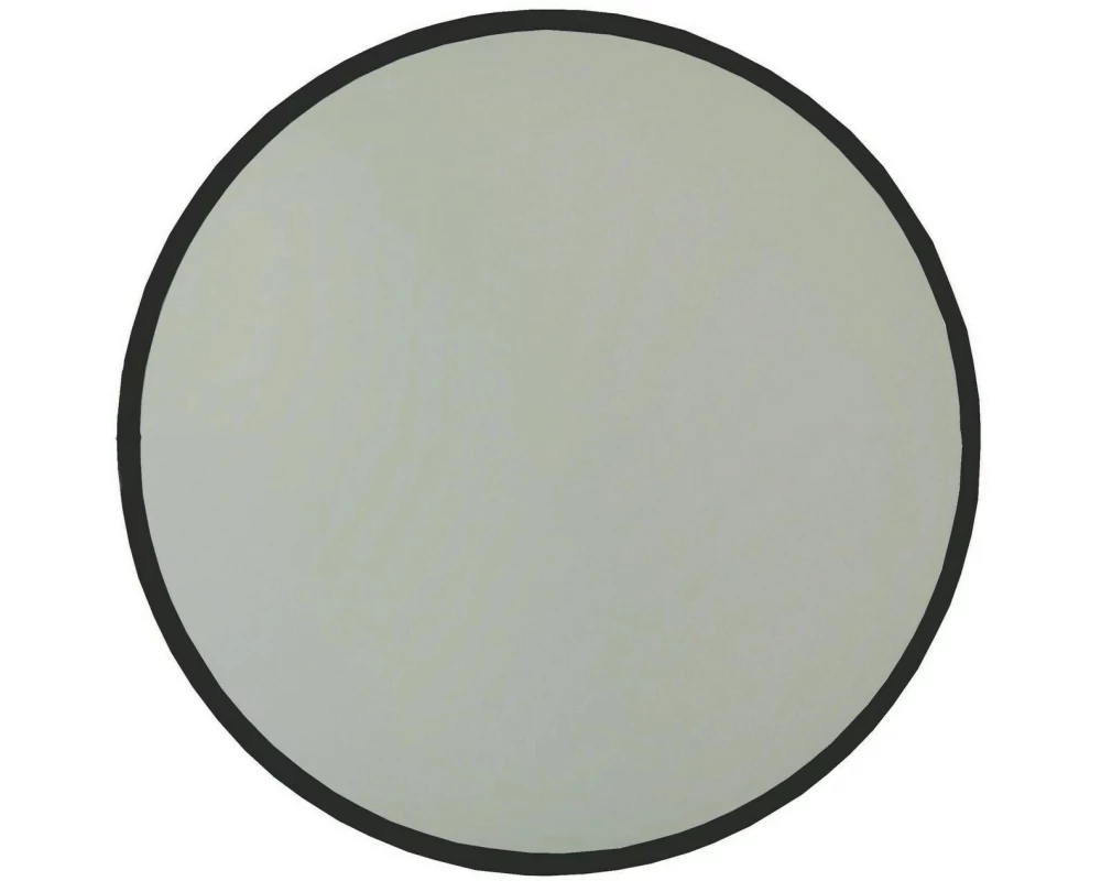 Woody Fashion Spiegel Yuvarlak Ayna Siyah A711 60 x 60 cm, Schwarz