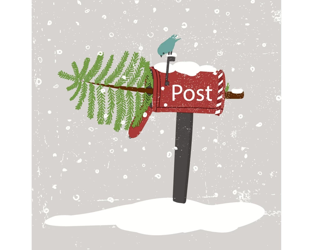 Paper + Design Weihnachtsservietten You've Got Mail 33 cm x 33 cm, 20 Stück