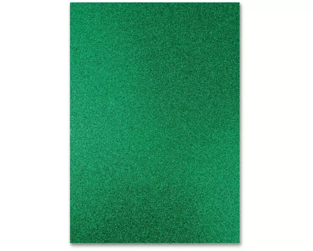 URSUS Glitzerkarton A4, 300 g/m², 10 Blatt, Dunkelgrün