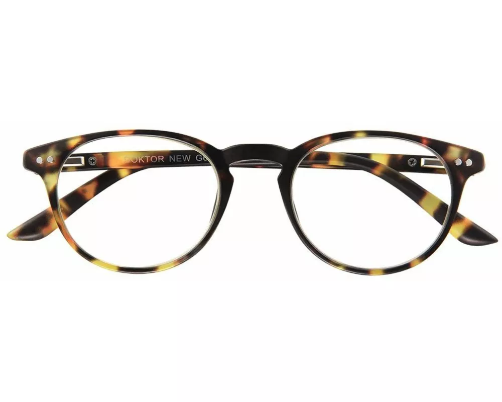 Brille. DOKTOR NEW G65700 havanna Kunststoffbrille im Etui mit Federtechnik +2.00 dpt