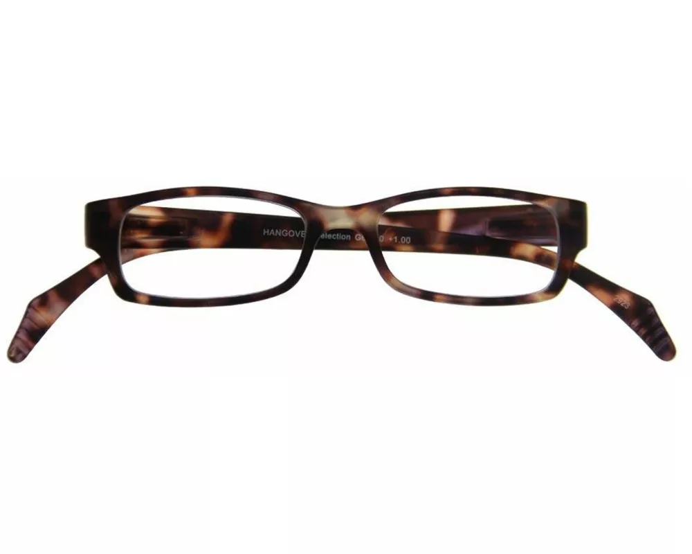 Brille. HANGOVER Selection, G60000, havanna, Kunststoffbrille, Federtechnik im Etui, +1.50 dpt